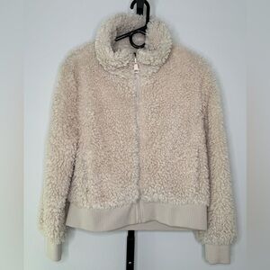 Zara TRF Teddy Sherpa Faux Fur Fleece Bomber Jacket - Cozy Chic for Every Season